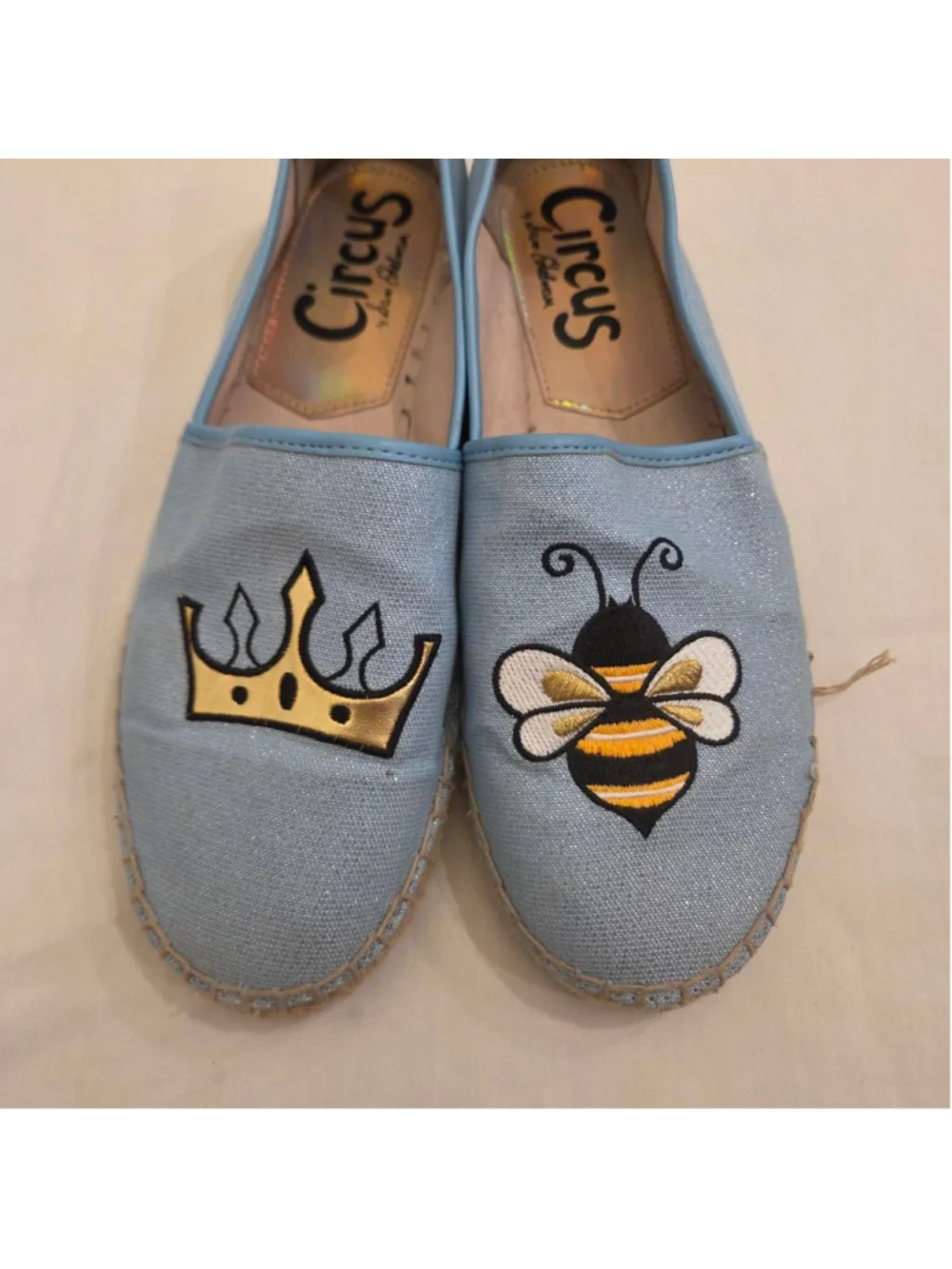 Circus by Sam Edelman Light Blue Queen Bee Espadrilles Size 8.5